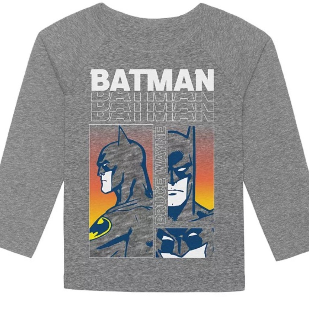 Boys Size 12 Jumping Beans Batman Bruce Wayne Long Sleeve Tee